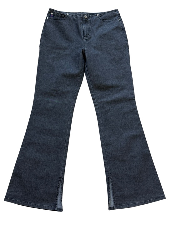 Guess Denim - Guess Jeans Black Wash Flare Bootcut Stretch Denim Jeans 31 Y2K Low Rise Retro